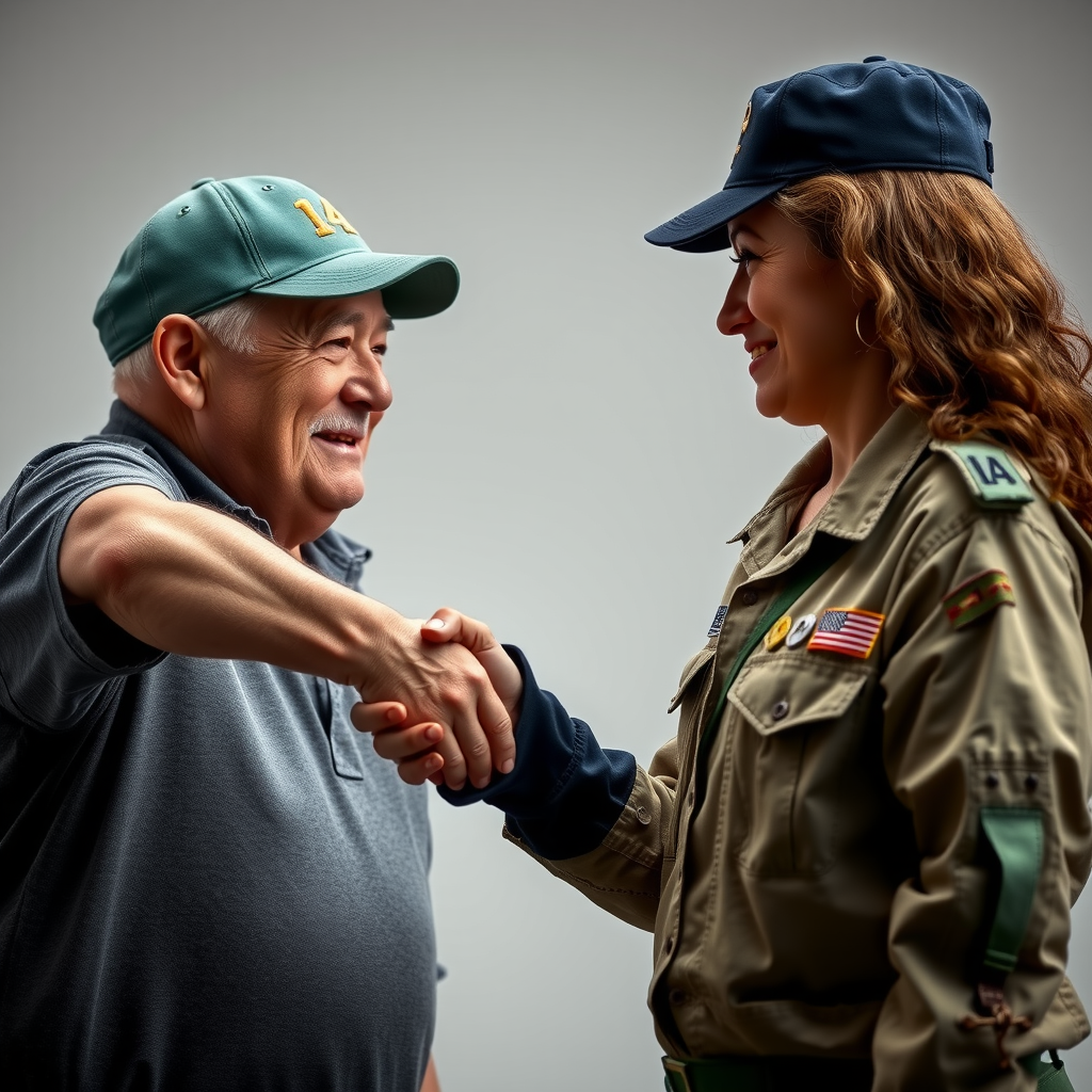 Handshake between veteran and Troopers Assisting Troops representative symbolizing trust, commitment, and confidential support services for military service members